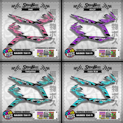 RAIDER 150 Fi DECALS ( SATRIA INJEKSI )【WITH FREEBIES】