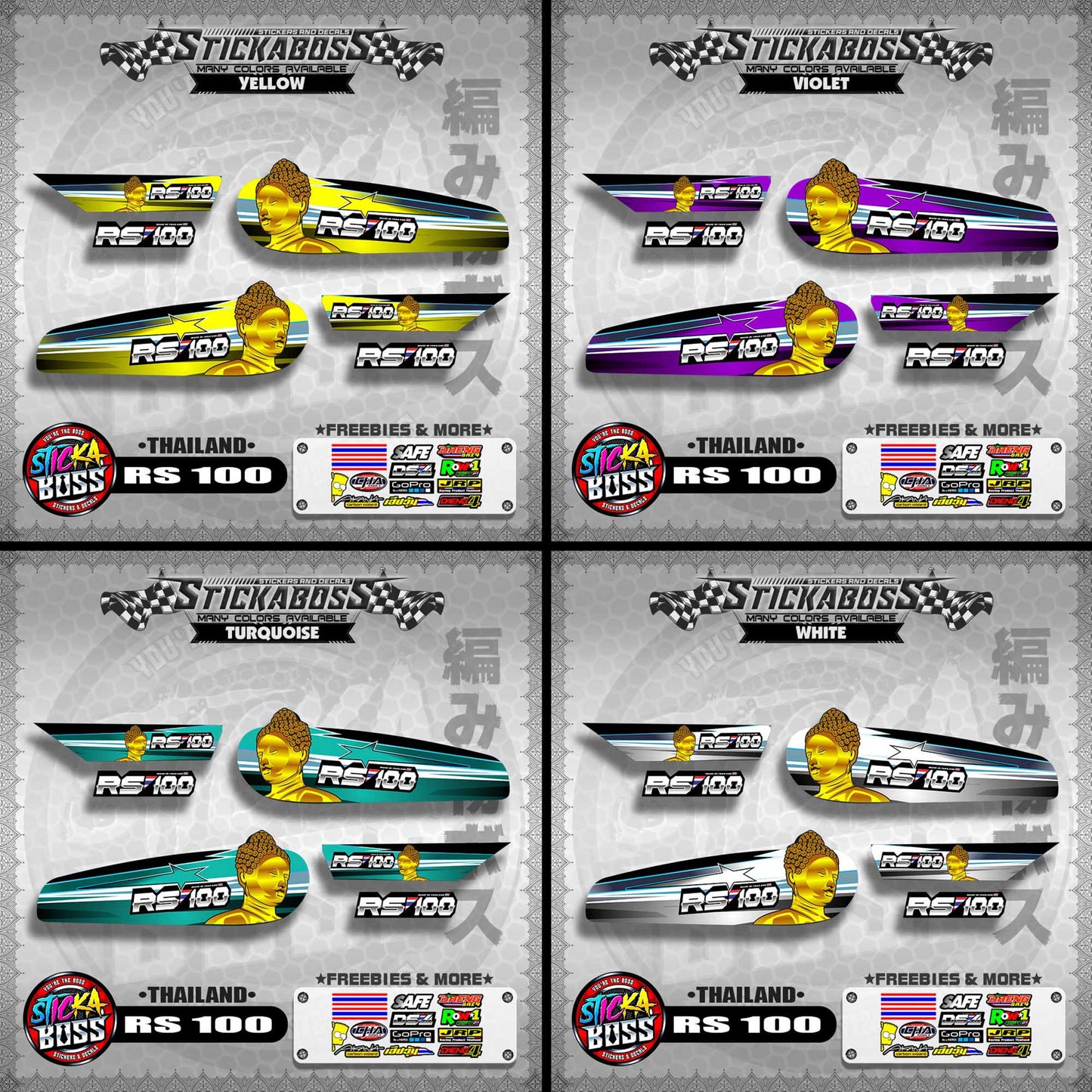 RS 100 THAILAND DECAL【WITH FREEBIES】