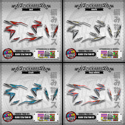 CLICK 125i / 150i V2 DECALS ( VARIO THAI V1 ) 【WITH FREEBIES】