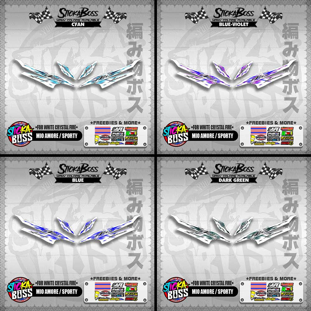 MIO AMORE / SPORTY DECALS ( FOR WHITE CRYSTAL FIRE )【WITH FREEBIES】