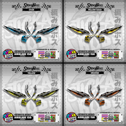 AIRBLADE 150 ( FUTURISTIC DECALS )【WITH FREEBIES】