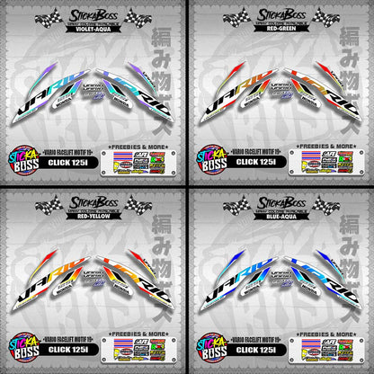 CLICK 125i DECALS ( VARIO FACELIFT MOTIF 19 )【WITH FREEBIES】