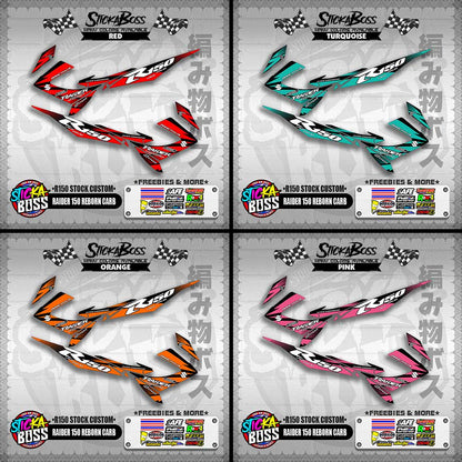 RAIDER 150 REBORN CARB DECALS ( R150 STOCK CUSTOM )【WITH FREEBIES】