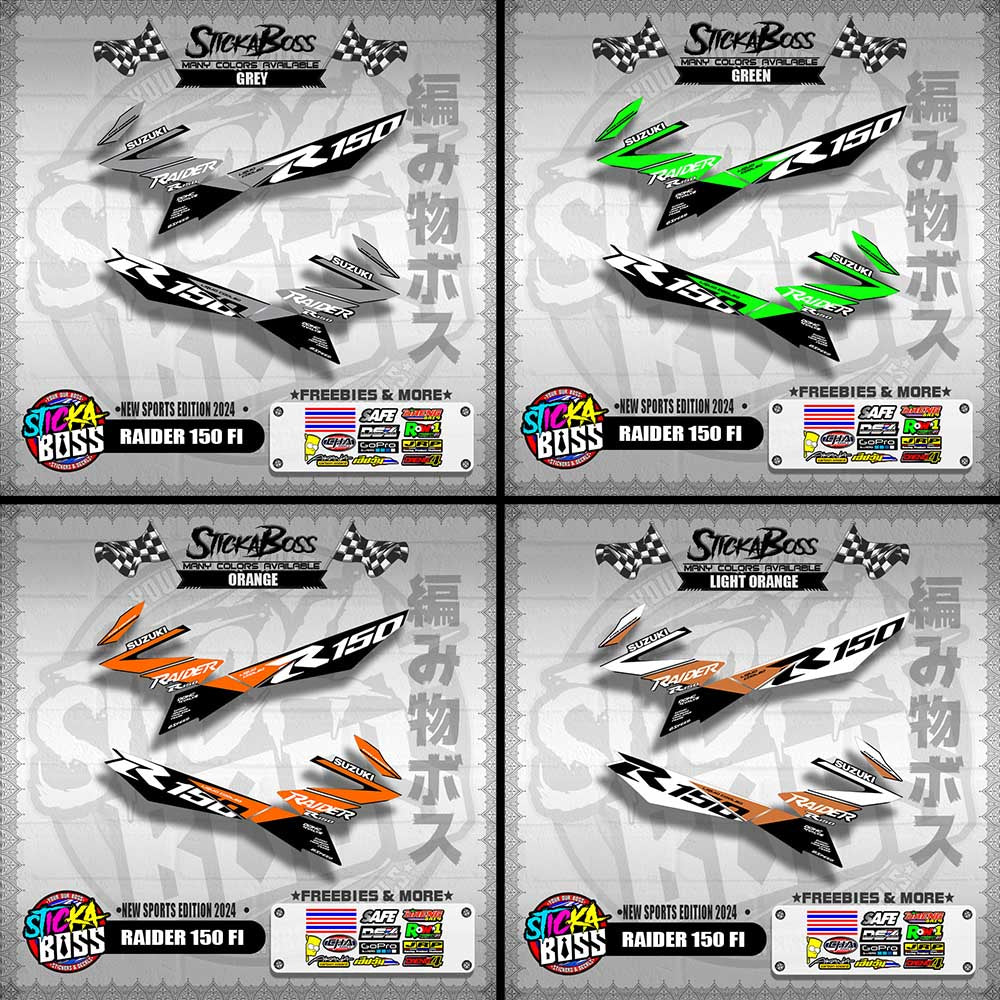 RAIDER 150 FI DECALS ( NEW SPORTS EDITION 2024 )【WITH FREEBIES】