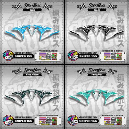 SNIPER 155 DECALS ( FOR WHITE 04 MX KING )【WITH FREEBIES】