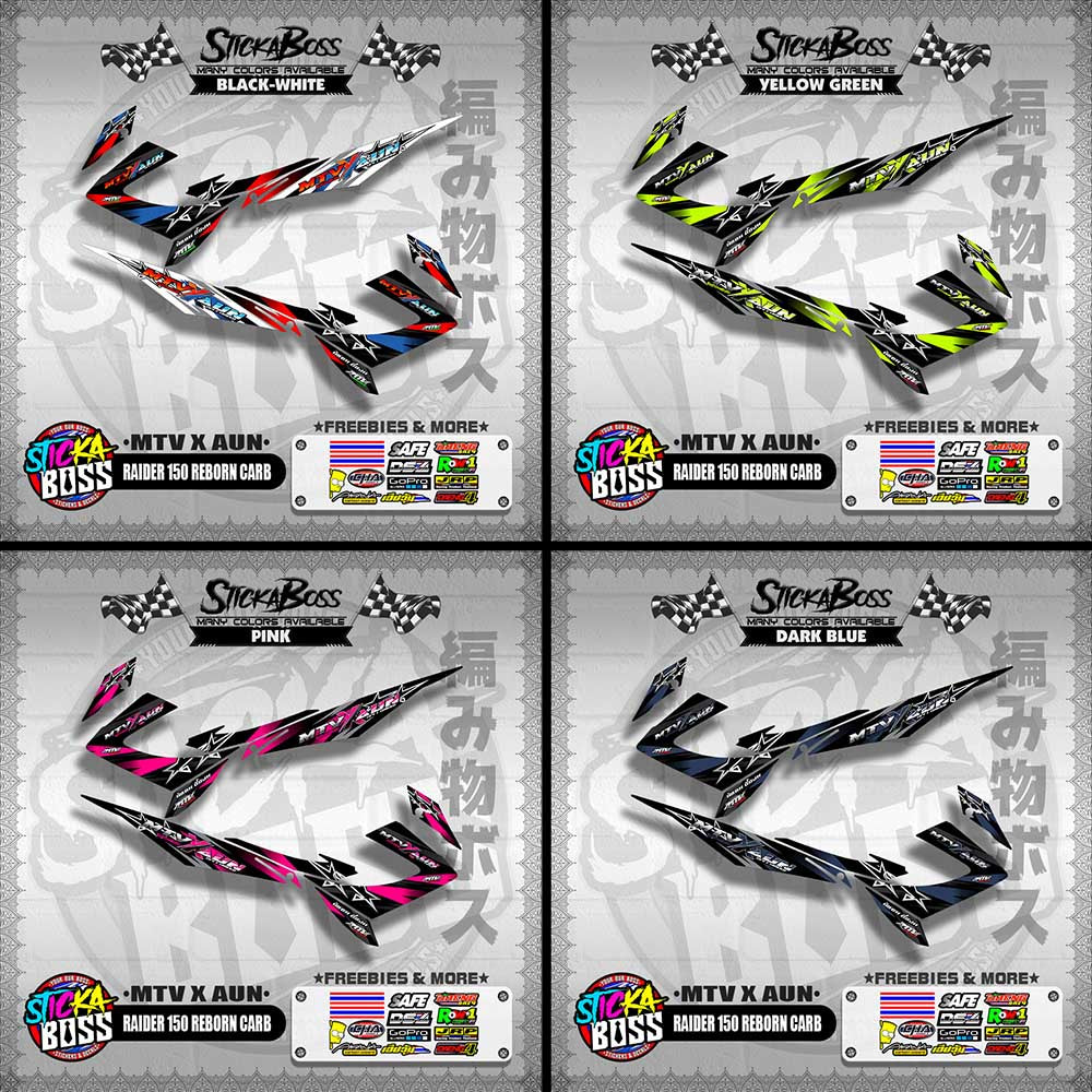 RAIDER 150 REBORN CARB DECALS ( MTV X AUN )【WITH FREEBIES】