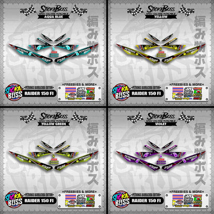 RAIDER 150 FI DECALS ( PETRONAS BARRACUDA EDITION )【WITH FREEBIES】