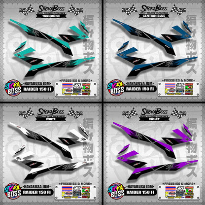 RAIDER 150 FI DECALS ( HAYABUSA JDM )【WITH FREEBIES】