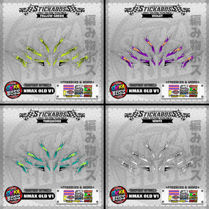 【PREMIUM UV PRINT】TRANSPARENT NMAX OLD V1 DECALS ( HOTWHEELS )【WITH FREEBIES】