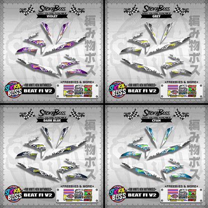 BEAT FI V2 DECALS ( FOR WHITE NEW HOTWHEELS )【WITH FREEBIES】