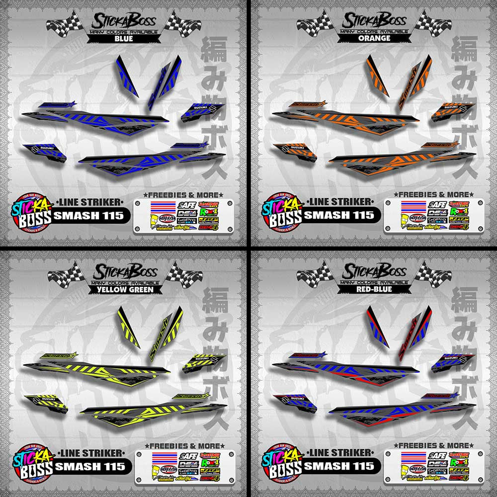 SMASH 115 DECALS ( LINE STRIKER )【WITH FREEBIES】