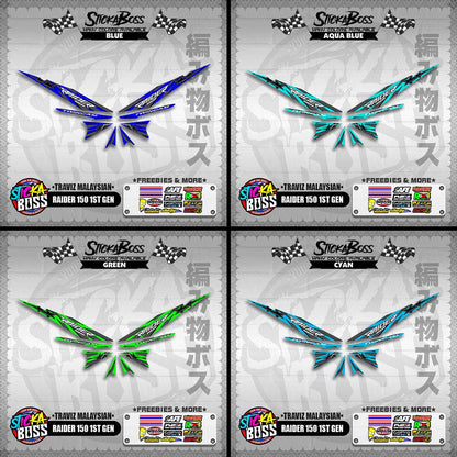 RAIDER 150 1ST GEN DECALS ( TRAVIZ MALAYSIAN )【WITH FREEBIES】