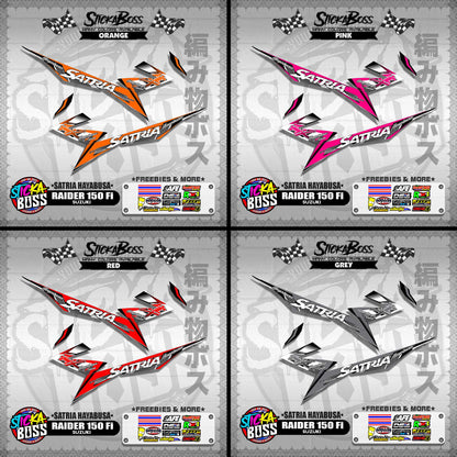 RAIDER 150 Fi DECALS ( SATRIA HAYABUSA )【WITH FREEBIES】