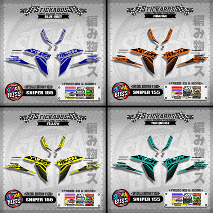 SNIPER 155 MALAYSIAN DECALS ( SPECIAL EDITION Y16ZR )【WITH FREEBIES】 MALAYSIA CONCEPT