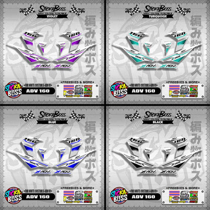 ADV 160 DECALS ( FOR WHITE CUSTOM X-ADV 01 )【WITH FREEBIES】