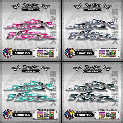 AEROX 155 DECALS ( FOR WHITE 2020 NVX STRIPING )【WITH FREEBIES】