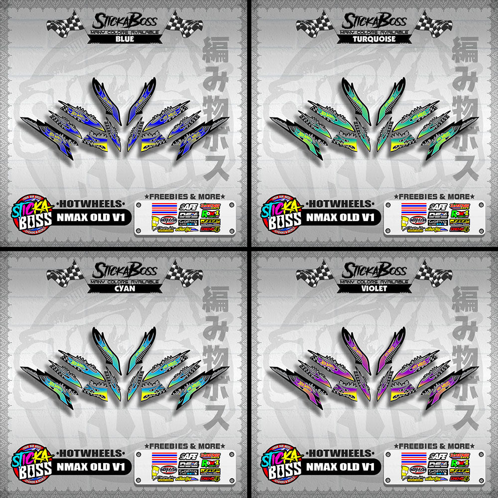 NMAX OLD V1 DECALS ( HOTWHEELS )【WITH FREEBIES】