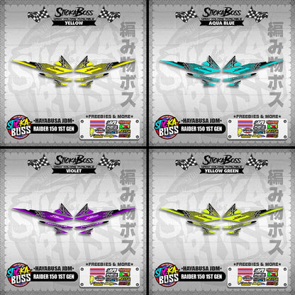 RAIDER 150 1ST GEN DECALS ( HAYABUSA JDM )【WITH FREEBIES】