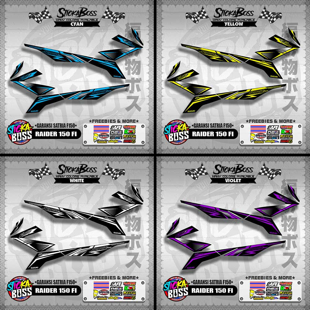 RAIDER 150 FI DECALS ( GARANSI SATRIA F150 )【WITH FREEBIES】