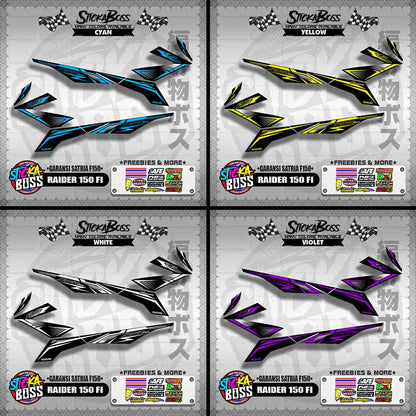 RAIDER 150 FI DECALS ( GARANSI SATRIA F150 )【WITH FREEBIES】