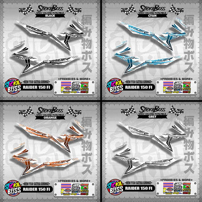 RAIDER 150 FI MALAYSIAN DECALS ( NEW F150 SATRIA GRUNGE )【WITH FREEBIES】