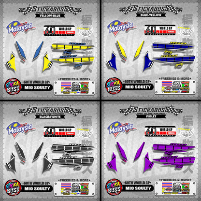 MIO SOULTY MALAYSIAN DECALS ( 60TH WORLD GP )【WITH FREEBIES】