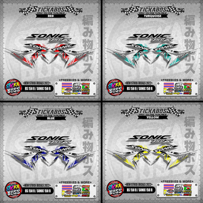 RS 150 R / SONIC 150 R ( NEW STOCK DECALS 2022 )【WITH FREEBIES】