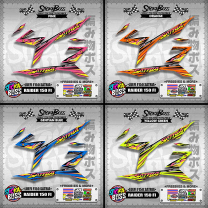 RAIDER 150 FI DECALS ( LUEFI F150 SATRIA )【WITH FREEBIES】