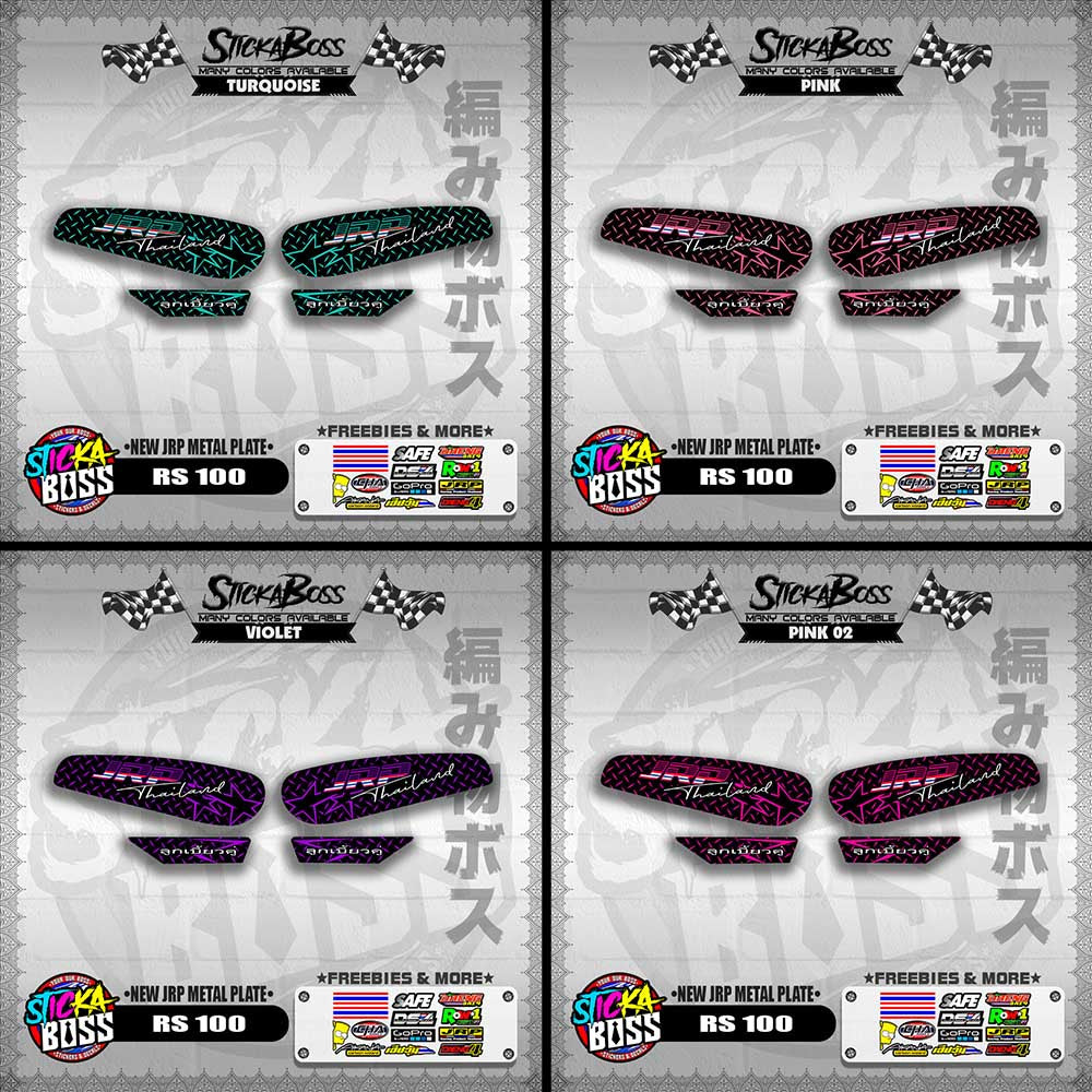 RS 100 DECALS ( NEW JRP METAL PLATE )【WITH FREEBIES】