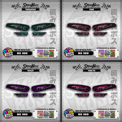 RS 100 DECALS ( NEW JRP METAL PLATE )【WITH FREEBIES】