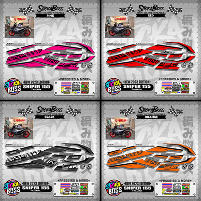 SNIPER 155 DECALS ( NEW 2023 EDITION )【WITH FREEBIES】