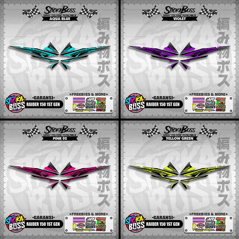 RAIDER 150 1ST GEN DECALS ( GARANSI )【WITH FREEBIES】