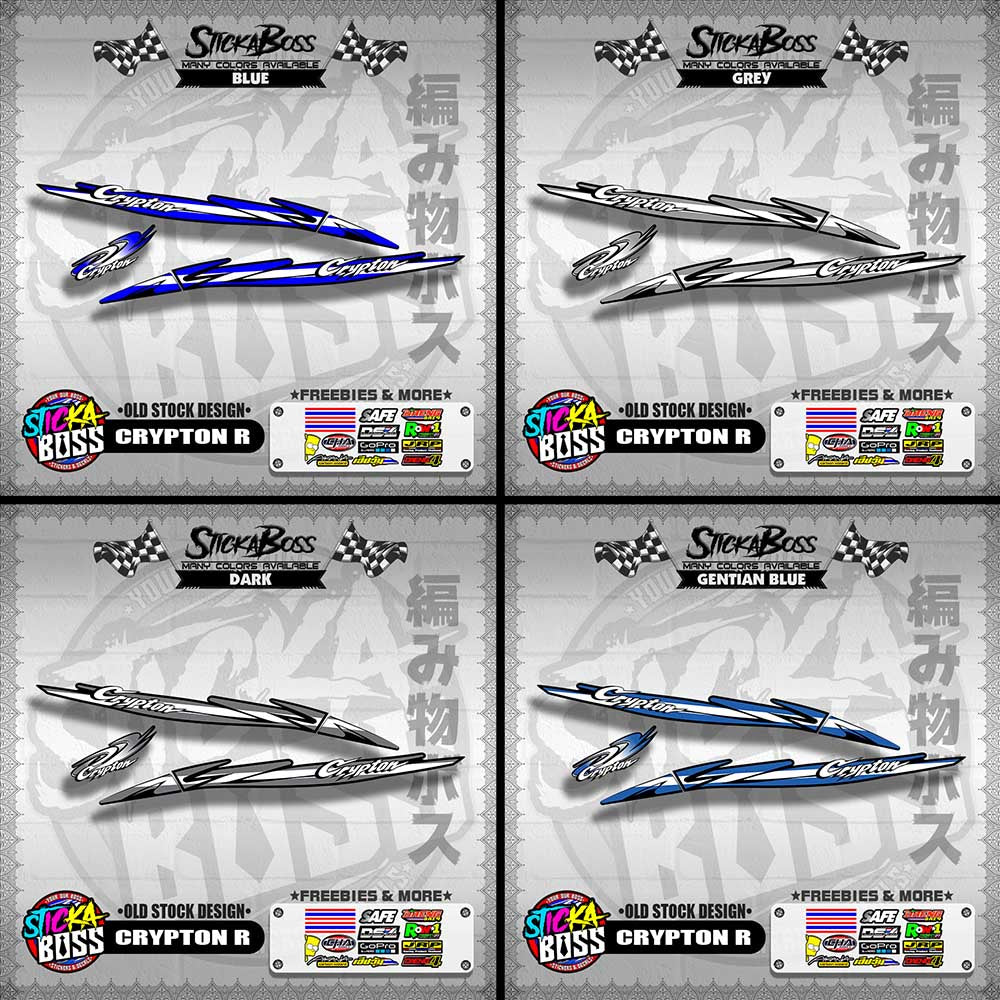 CRYPTON R DECALS ( OLD STOCK DESIGN )【WITH FREEBIES】