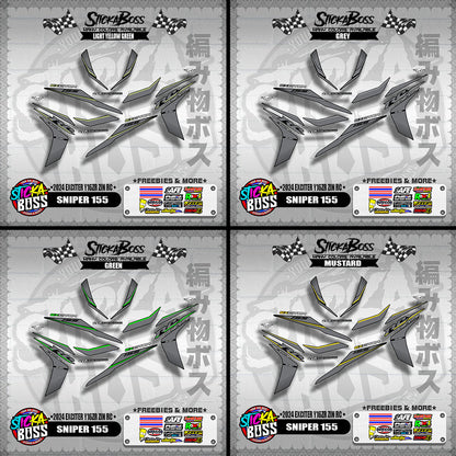 SNIPER 155 DECALS ( 2024 EXCITER Y16ZR ZIN RC )【WITH FREEBIES】