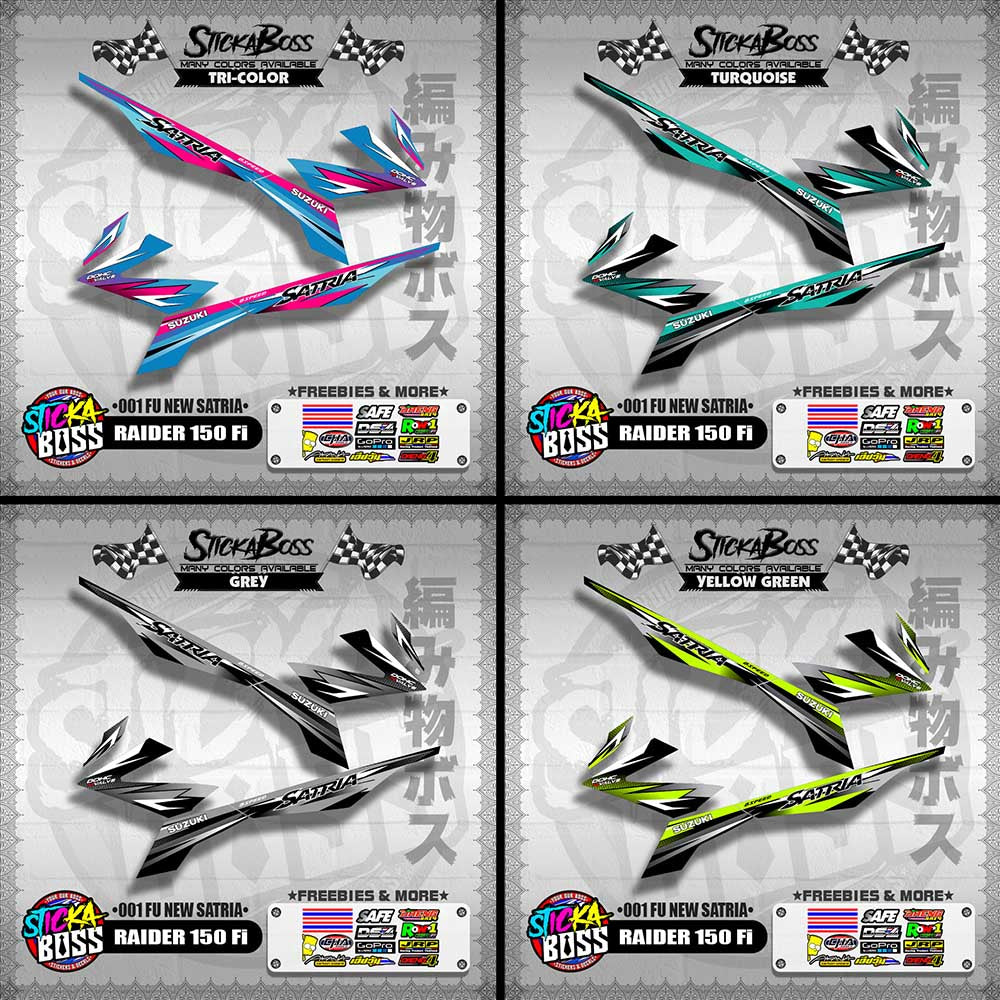 RAIDER 150 Fi DECALS ( 001 FU NEW SATRIA )【WITH FREEBIES】