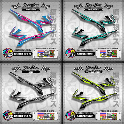 RAIDER 150 Fi DECALS ( 001 FU NEW SATRIA )【WITH FREEBIES】