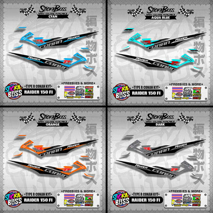 RAIDER 150 FI DECALS ( TYPE R CONAN KYT )【WITH FREEBIES】