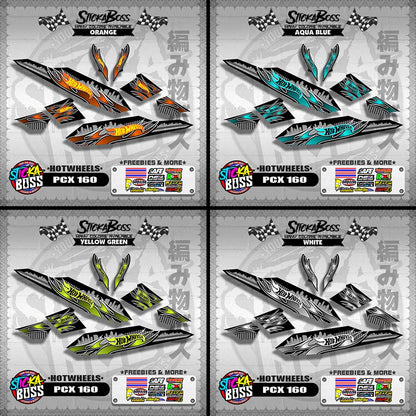 PCX 160 DECALS ( NEW HOTWHEELS )【WITH FREEBIES】