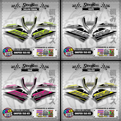 SNIPER 155 V2 DECALS ( 2023 RC EDITION )【WITH FREEBIES】