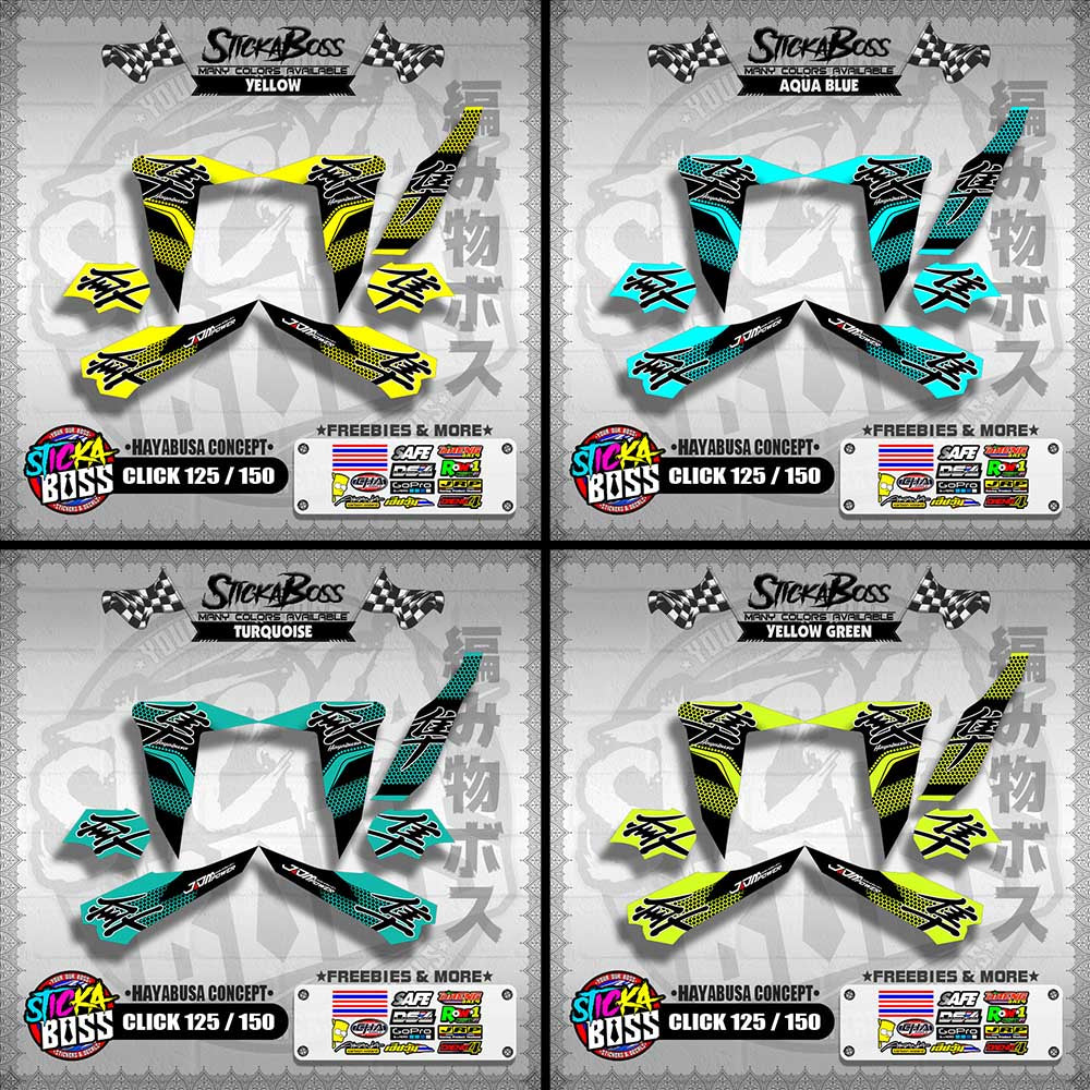 CLICK 125 / 150 DECALS ( HAYABUSA CONCEPT ) 【WITH FREEBIES】