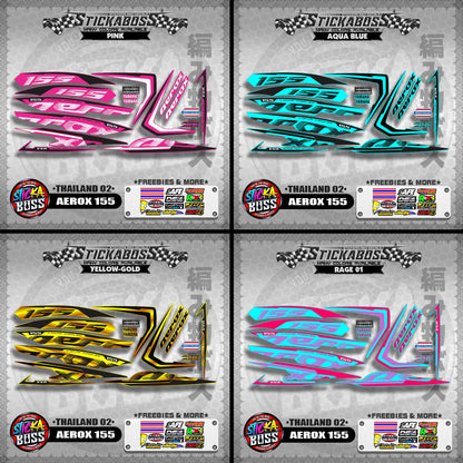 AEROX 155 2020 STOCK DECALS ( THAILAND 02 )【WITH FREEBIES】