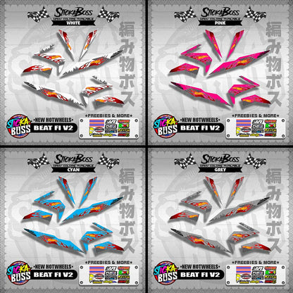 BEAT FI V2 DECALS ( NEW HOTWHEELS )【WITH FREEBIES】