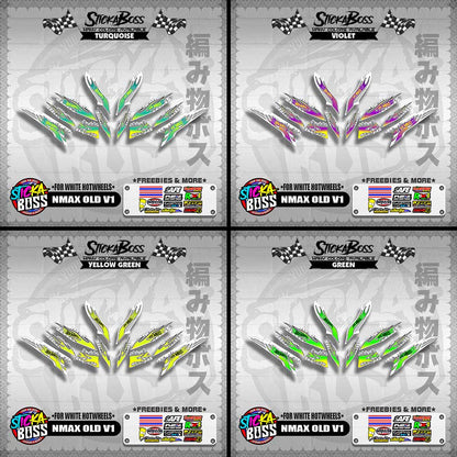 NMAX OLD V1 DECALS ( FOR WHITE HOTWHEELS )【WITH FREEBIES】