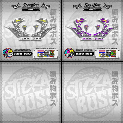 ADV 160 DECALS ( FOR WHITE HOTWHEELS )【WITH FREEBIES】