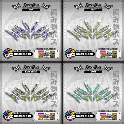 NMAX OLD V1 DECALS ( FOR WHITE HOTWHEELS )【WITH FREEBIES】