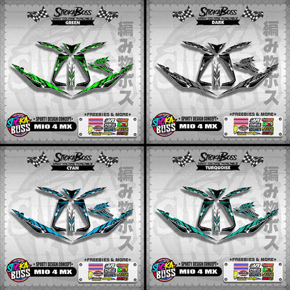 MIO 4 MX DECALS ( SPORTY DESIGN CONCEPT )【WITH FREEBIES】