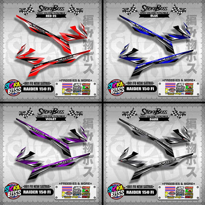 RAIDER 150 Fi DECALS ( 001 FU NEW SATRIA )【WITH FREEBIES】