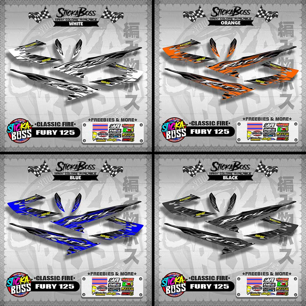 FURY 125 DECALS ( CLASSIC FIRE )【WITH FREEBIES】