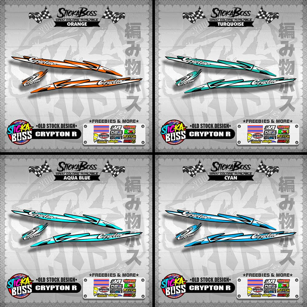 CRYPTON R DECALS ( OLD STOCK DESIGN )【WITH FREEBIES】