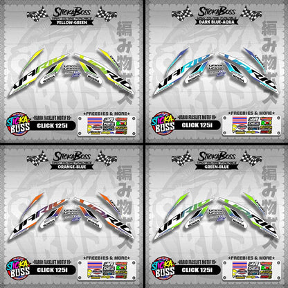 CLICK 125i DECALS ( VARIO FACELIFT MOTIF 19 )【WITH FREEBIES】